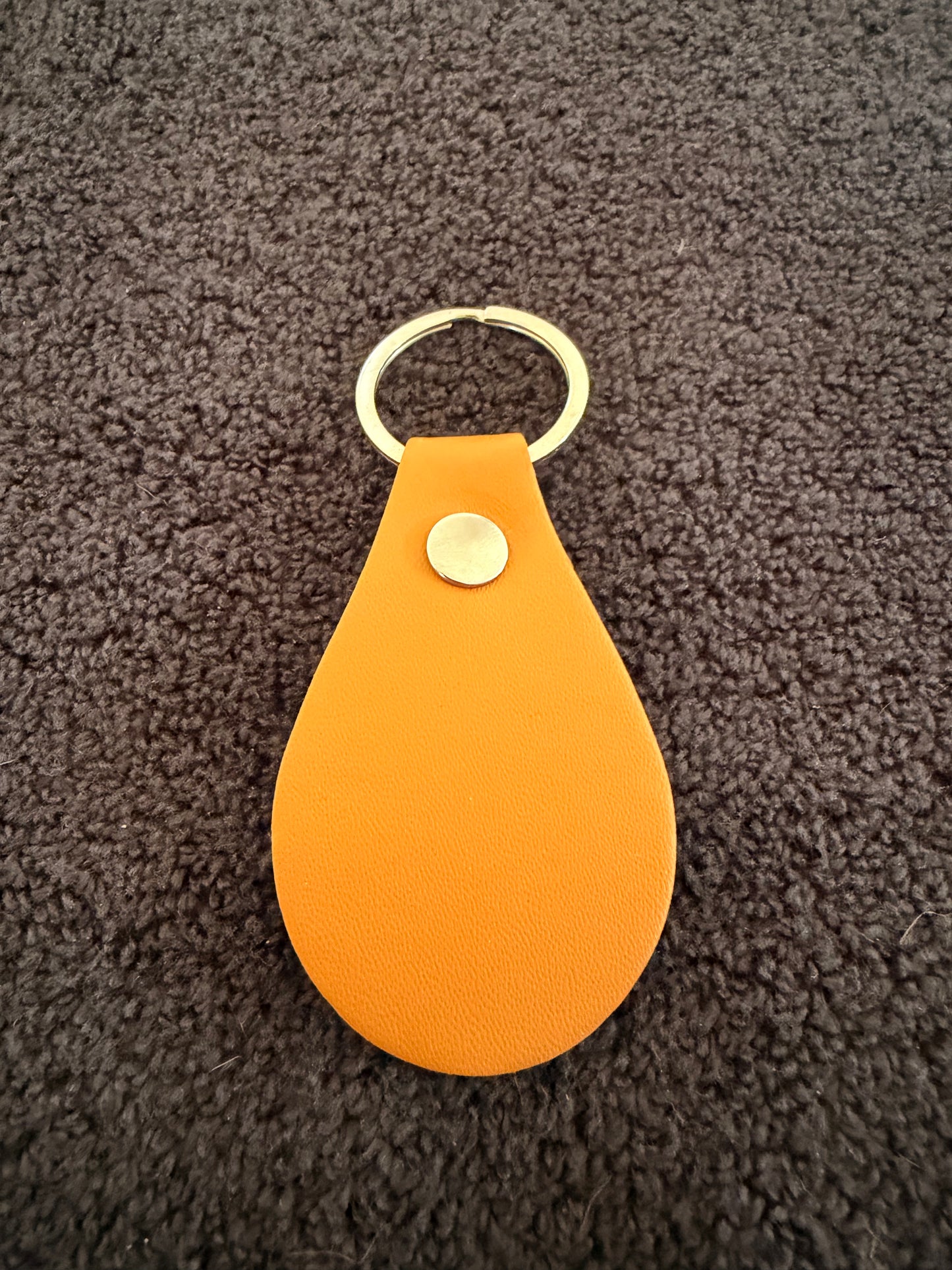 Key Ring (Oval - Custom Engraved Leather)