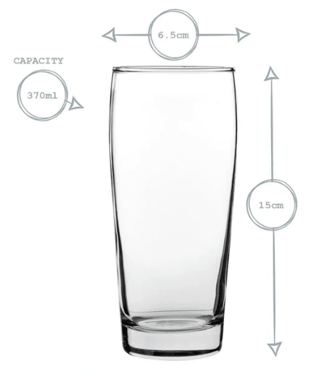 Half Pint Straight Glass (10oz) – custom engraved gift by Kiwi Creations