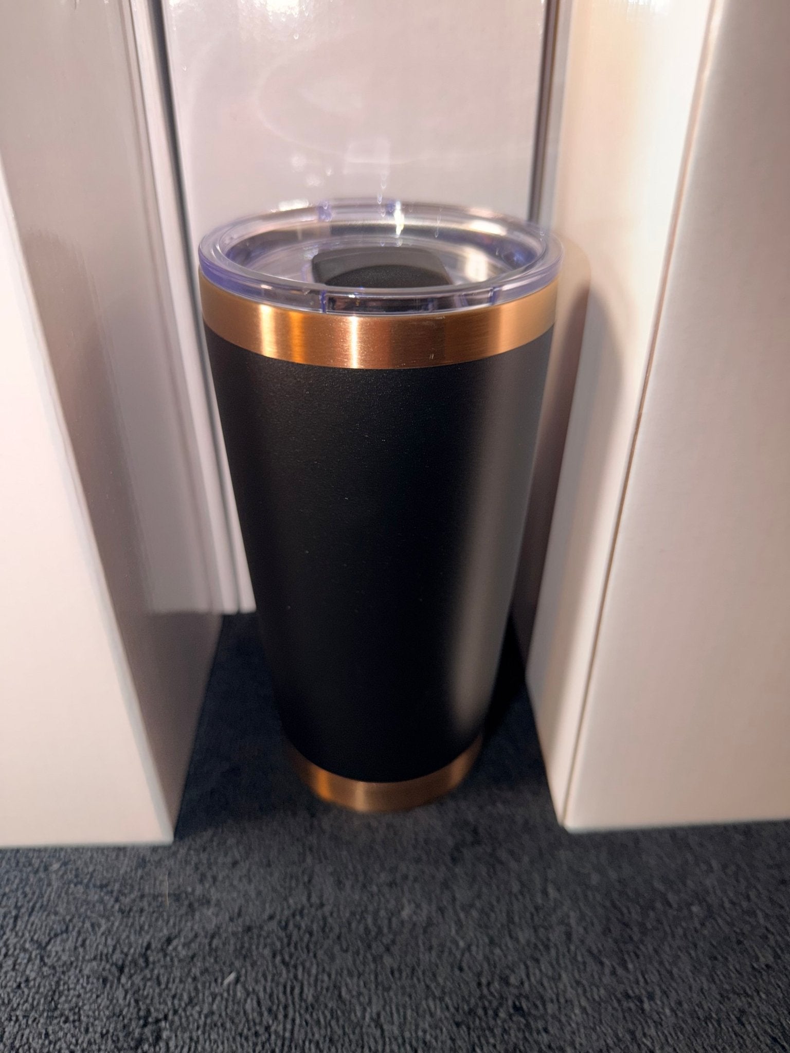20oz Gold Coffee Tumbler (Magnetic Lid) – custom engraved gift by Kiwi Creations