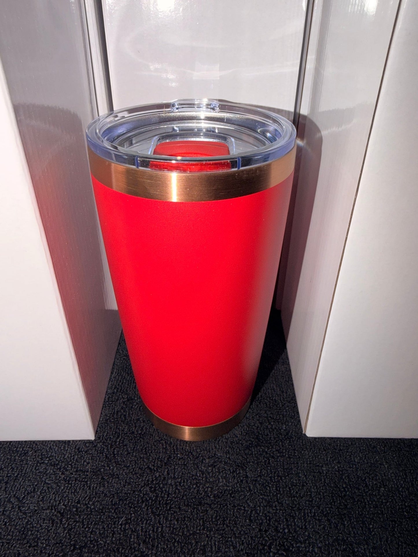 20oz Gold Coffee Tumbler (Magnetic Lid) – custom engraved gift by Kiwi Creations