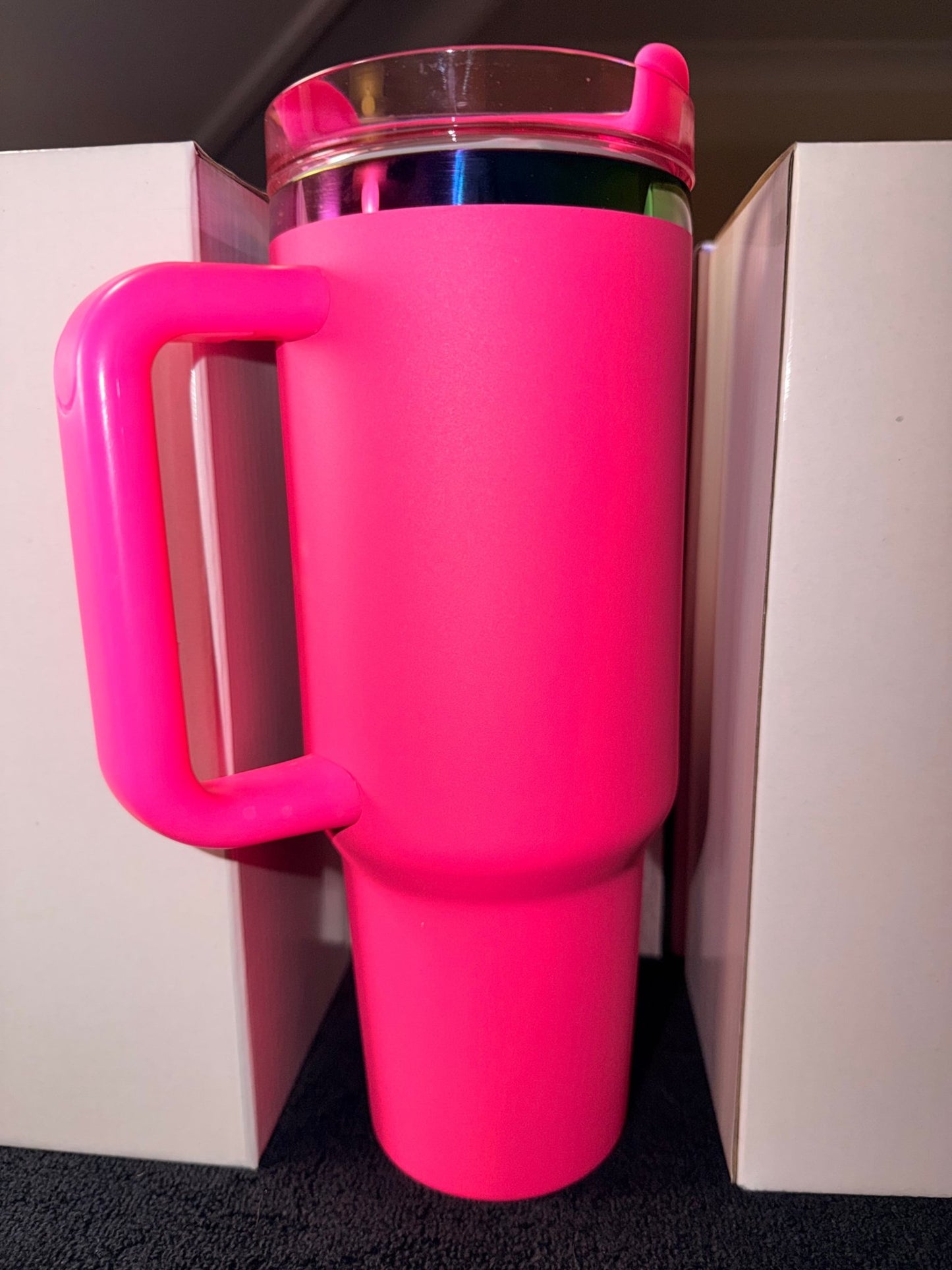 40oz (1200ml) Iridescent (Removable straw with side handle) – custom engraved gift by Kiwi Creations