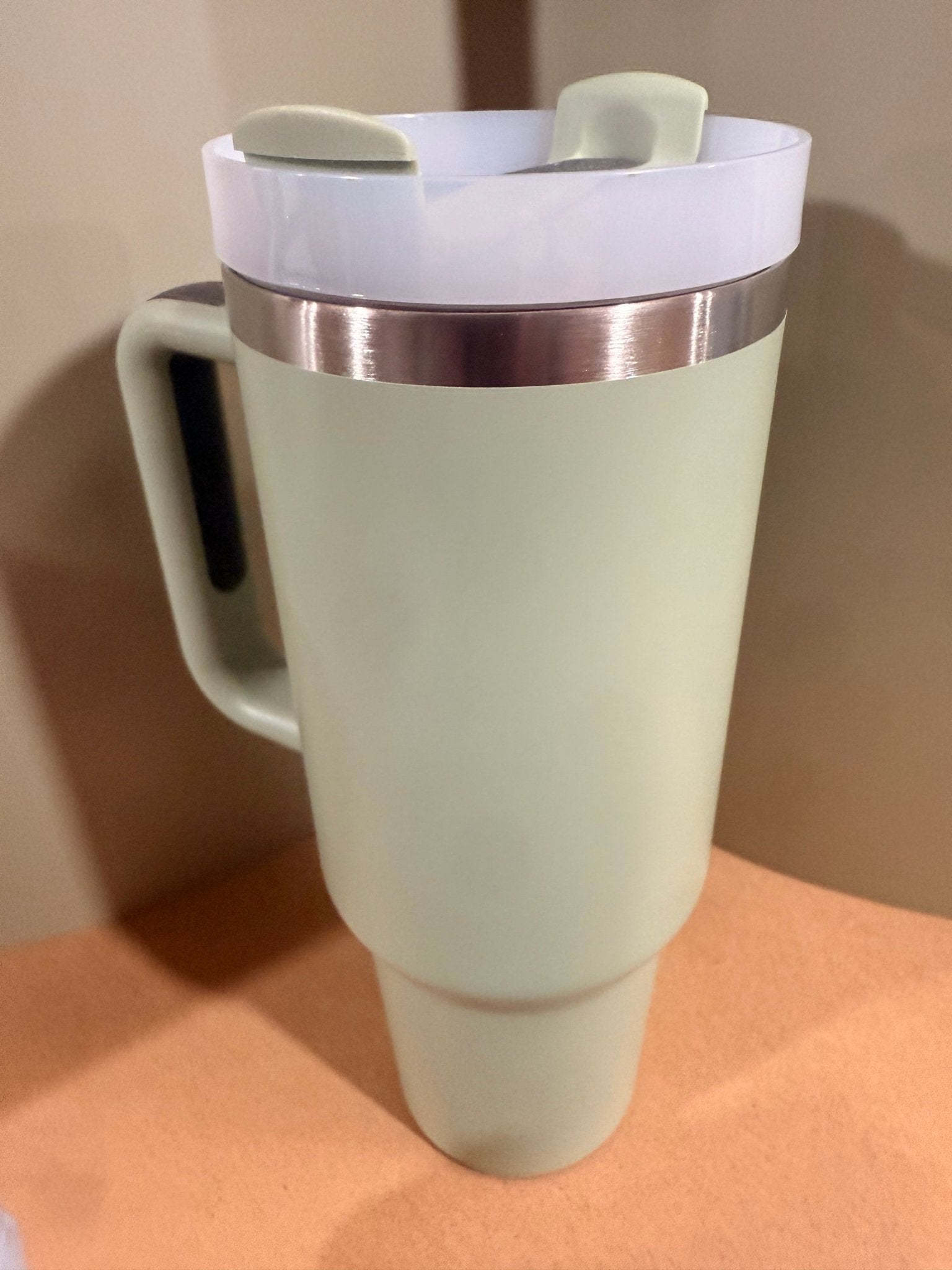 40oz (1200ml) Stainless Steel (Removable straw with side handle) Core – custom engraved gift by Kiwi Creations