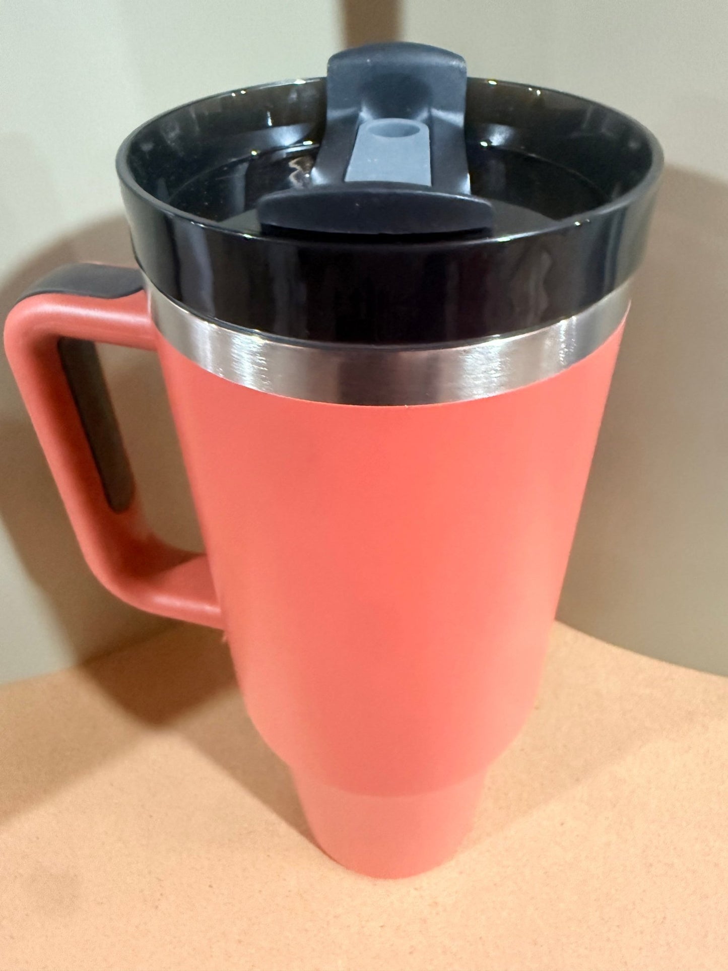 40oz (1200ml) Stainless Steel (Removable straw with side handle) Core – custom engraved gift by Kiwi Creations