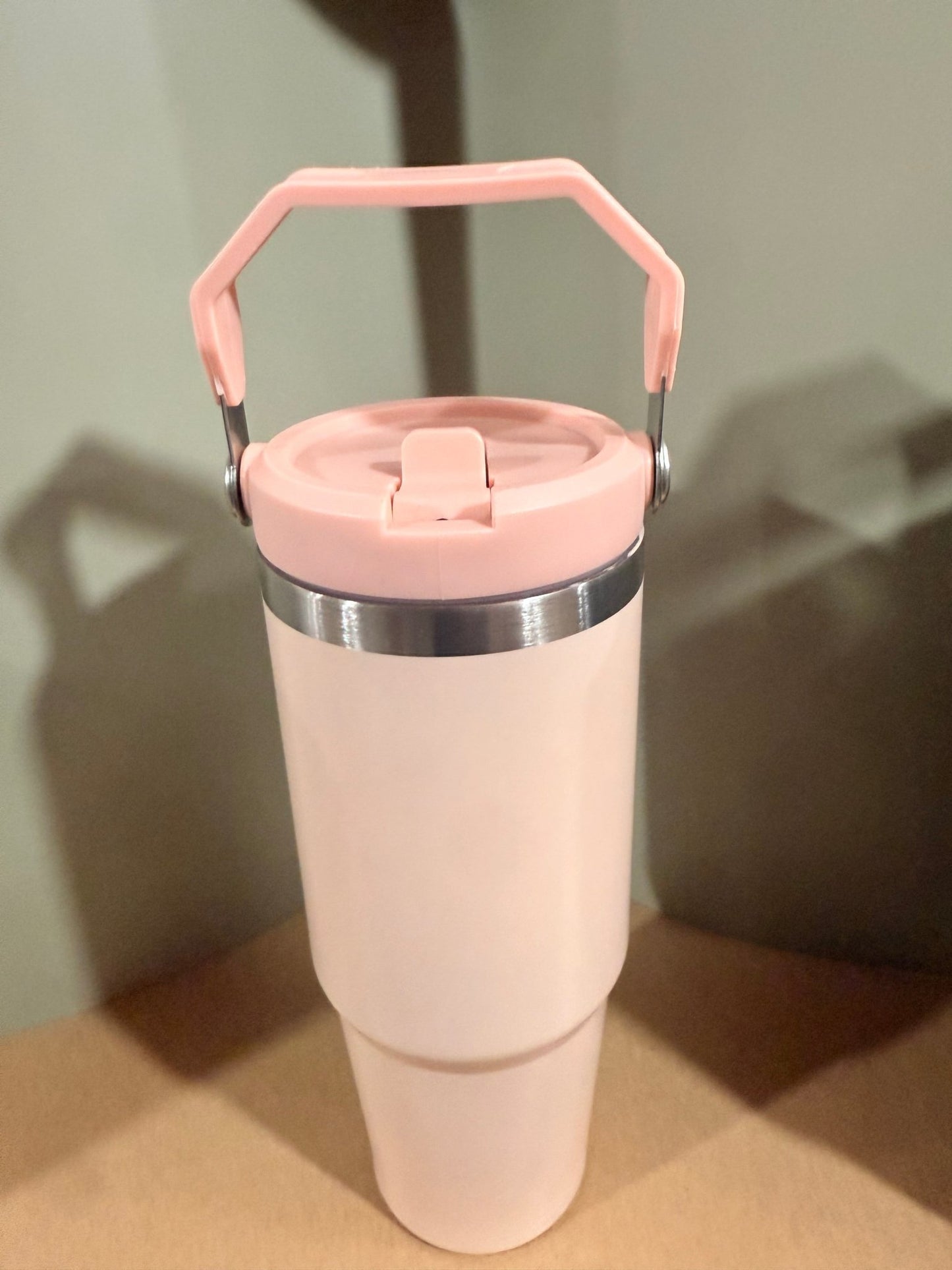 30oz (900ml) Nitro Stainless Steel Tumbler (Flip straw with handle on top) – custom engraved gift by Kiwi Creations