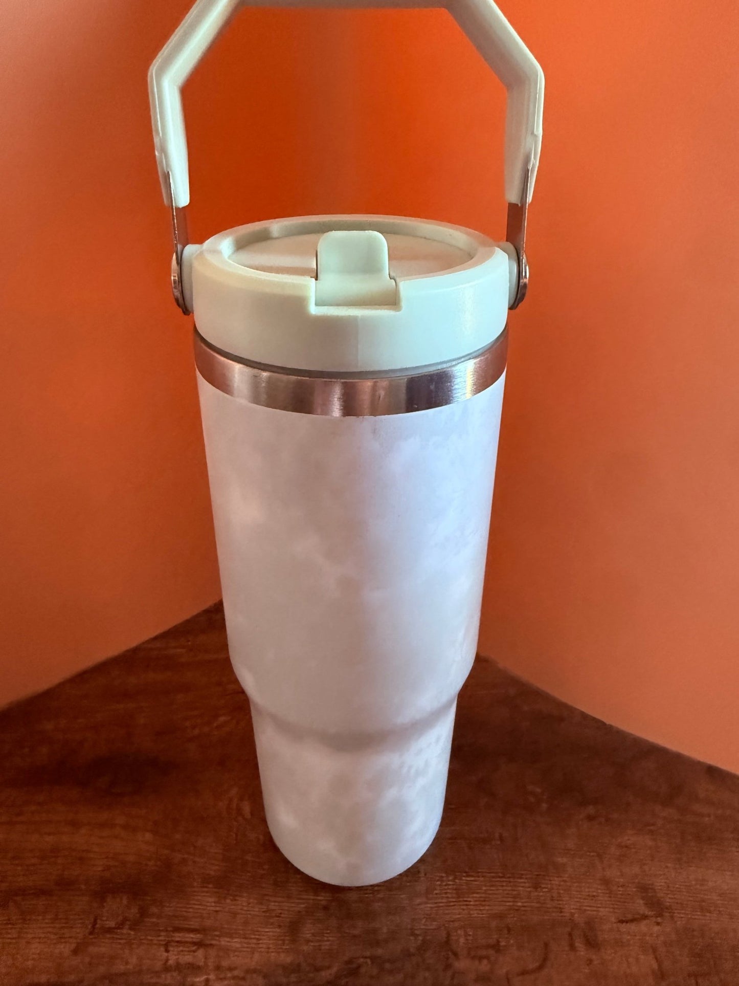 30oz (900ml) Nitro Stainless Steel Tumbler (Flip straw with handle on top) – custom engraved gift by Kiwi Creations