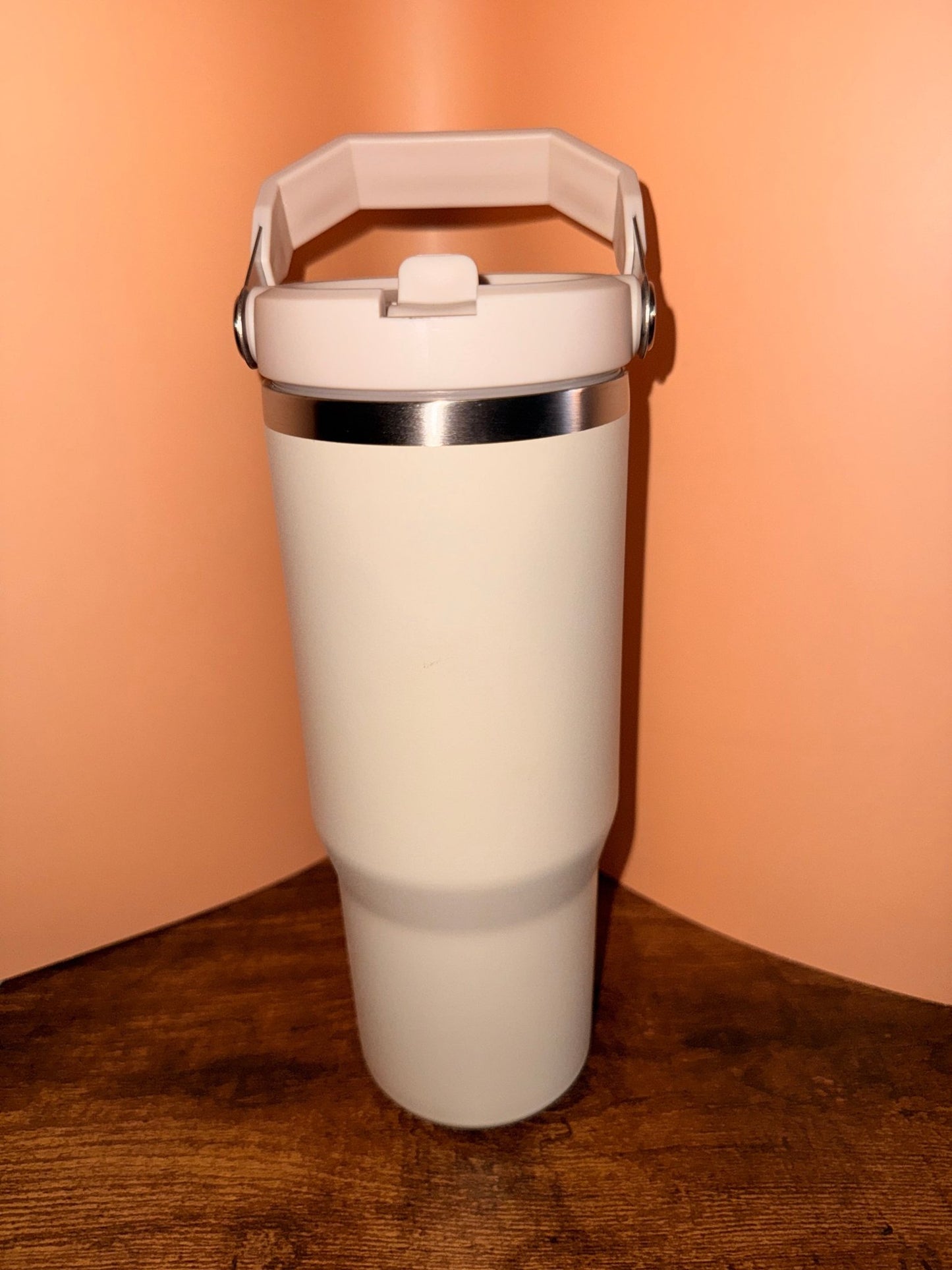 30oz (900ml) Nitro Stainless Steel Tumbler (Flip straw with handle on top) – custom engraved gift by Kiwi Creations