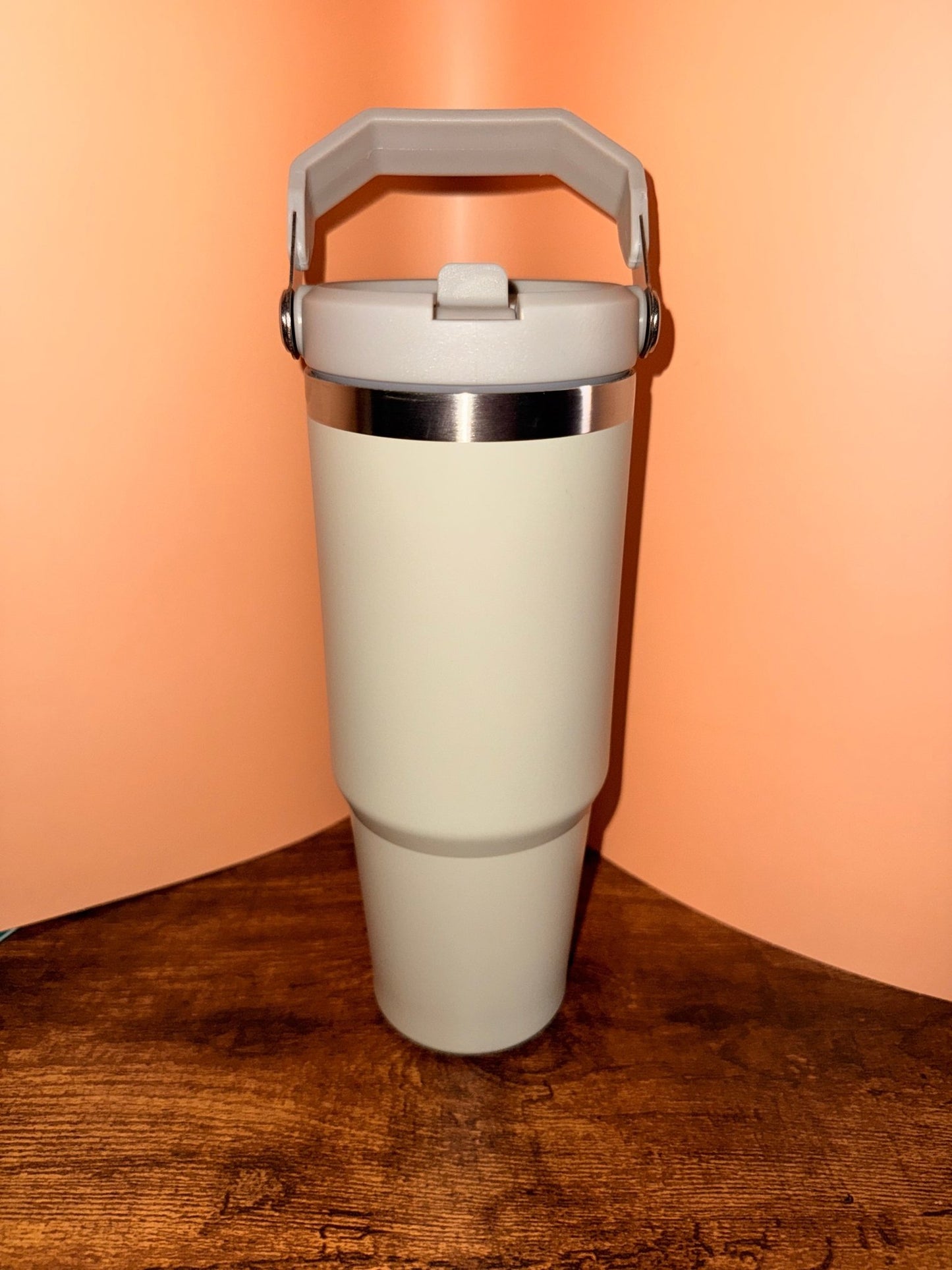 30oz (900ml) Nitro Stainless Steel Tumbler (Flip straw with handle on top) – custom engraved gift by Kiwi Creations