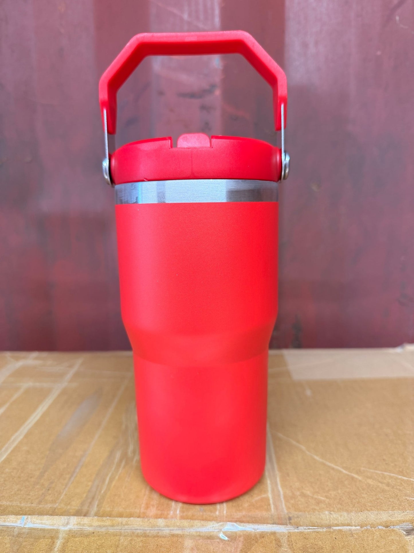 20oz Stainless Steel Tumbler (Flip straw with handle on top) – custom engraved gift by Kiwi Creations