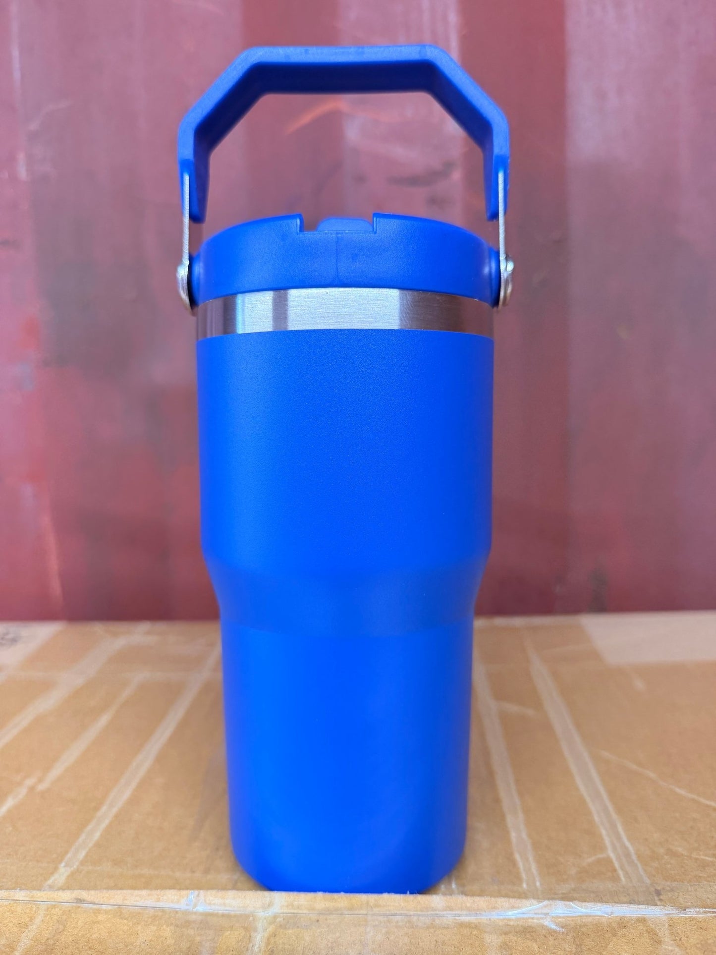 20oz Stainless Steel Tumbler (Flip straw with handle on top) – custom engraved gift by Kiwi Creations