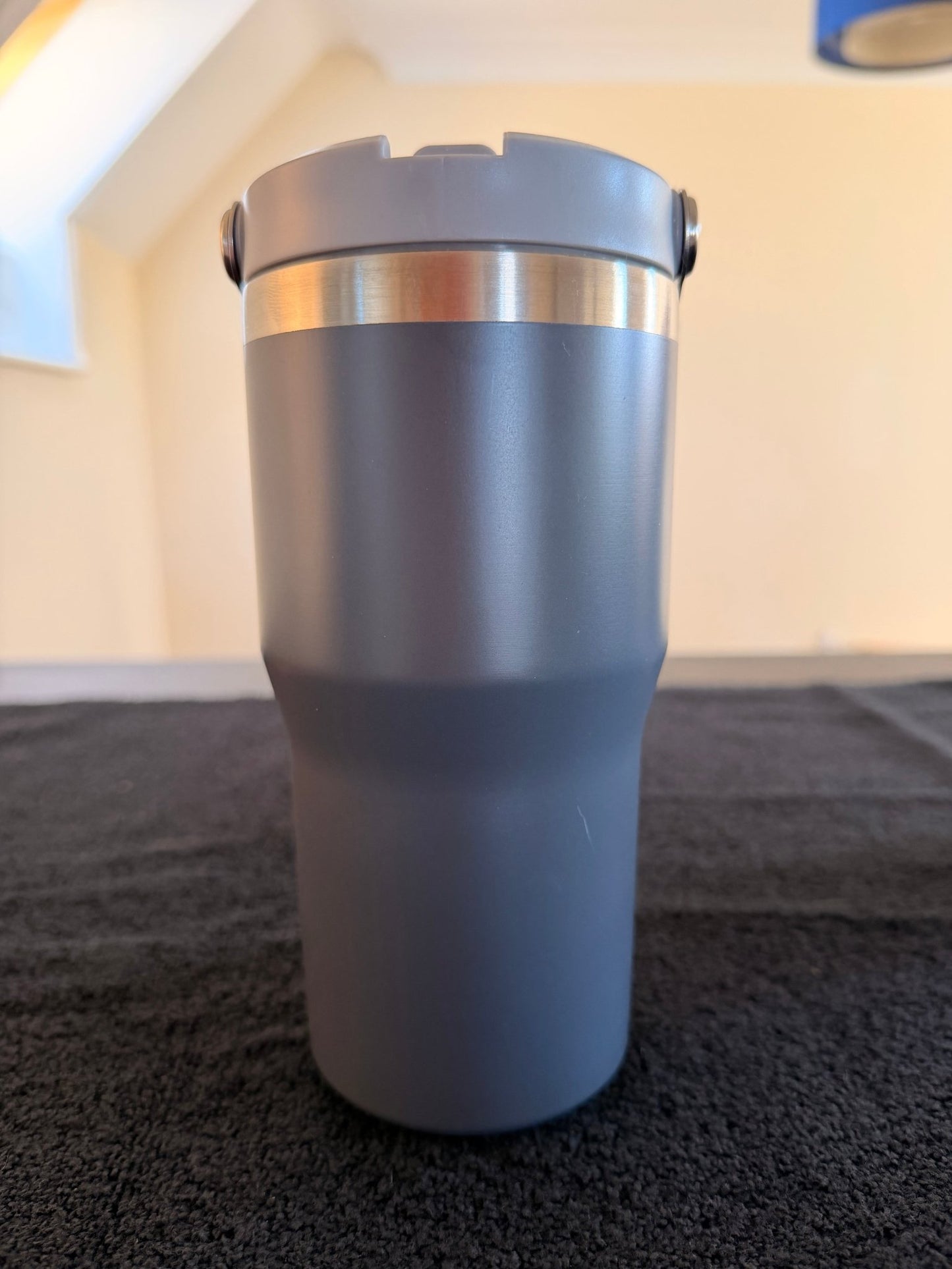 20oz Stainless Steel Tumbler (Flip straw with handle on top) – custom engraved gift by Kiwi Creations
