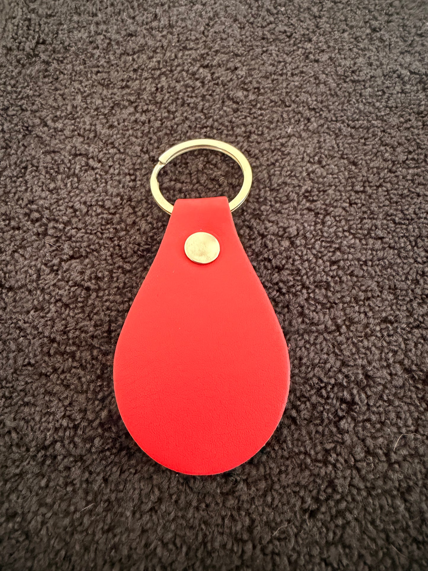 Key Ring (Oval - Custom Engraved Leather)
