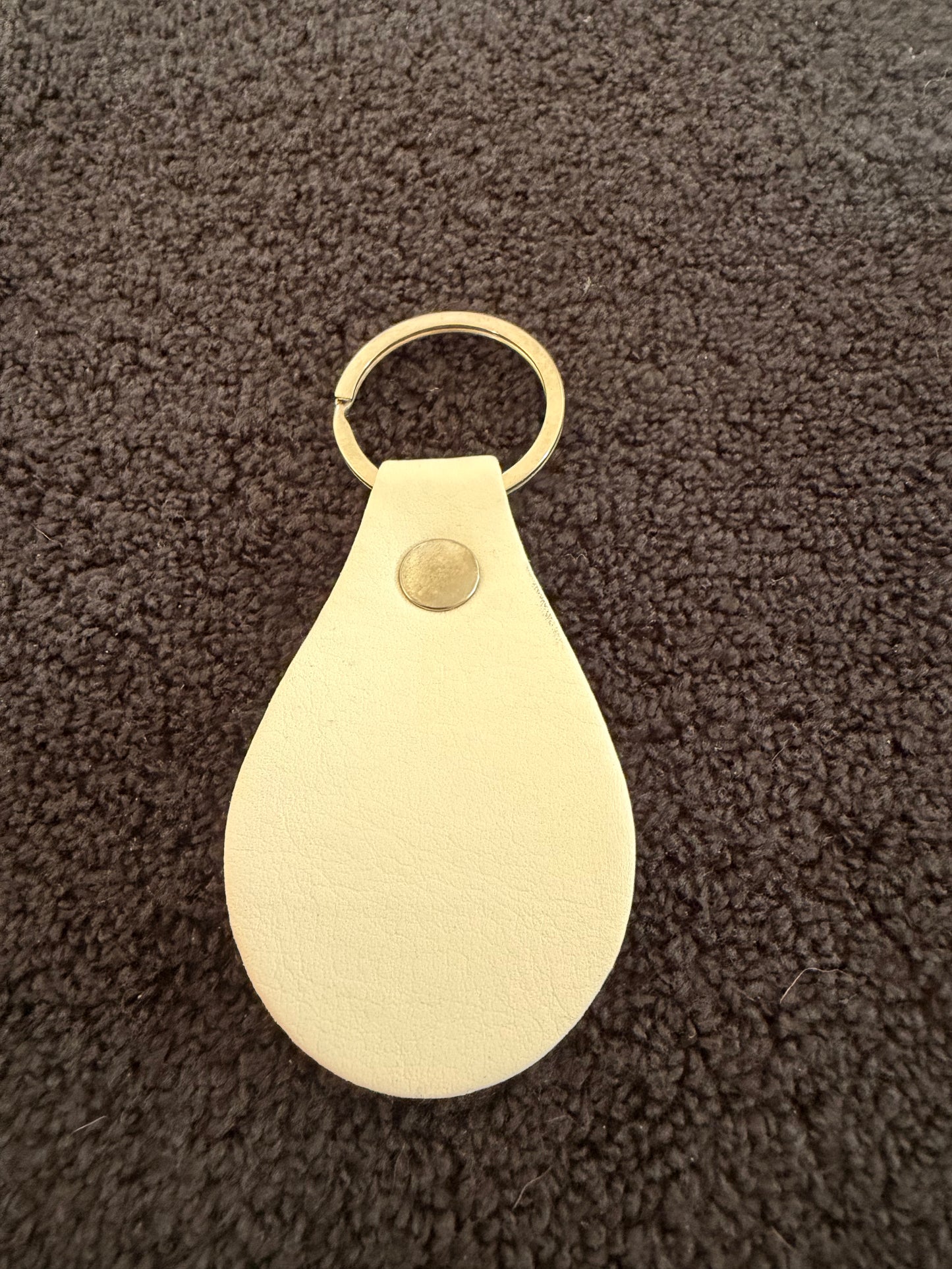 Key Ring (Oval - Custom Engraved Leather)