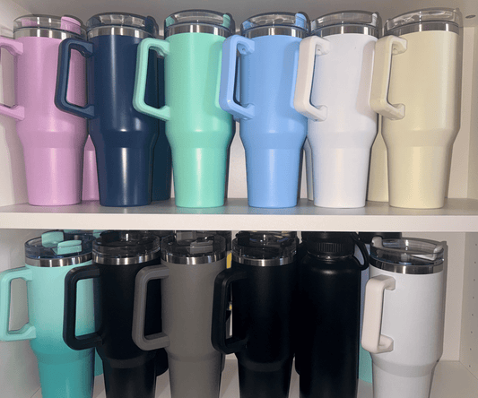 40oz Personalised Laser Engraved Tumblers – custom engraved gift by Kiwi Creations