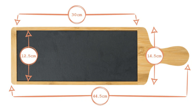Bamboo Serving Board (44.5x14.5cm) – custom engraved gift by Kiwi Creations