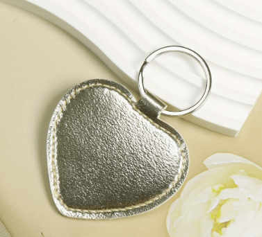 Key Ring (Heart - Custom Engraved Leather) – custom engraved gift by Kiwi Creations