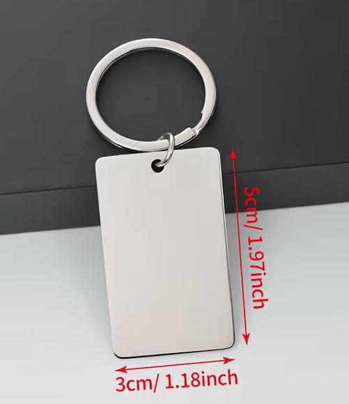 Key Ring SS – custom engraved gift by Kiwi Creations