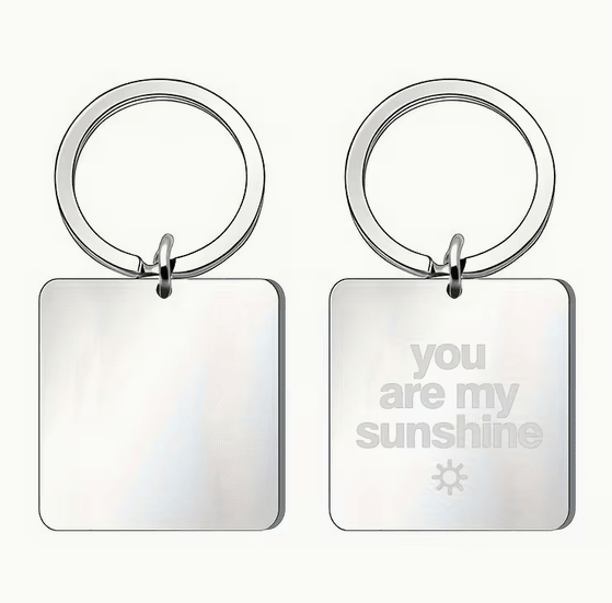 Key Ring SS – custom engraved gift by Kiwi Creations
