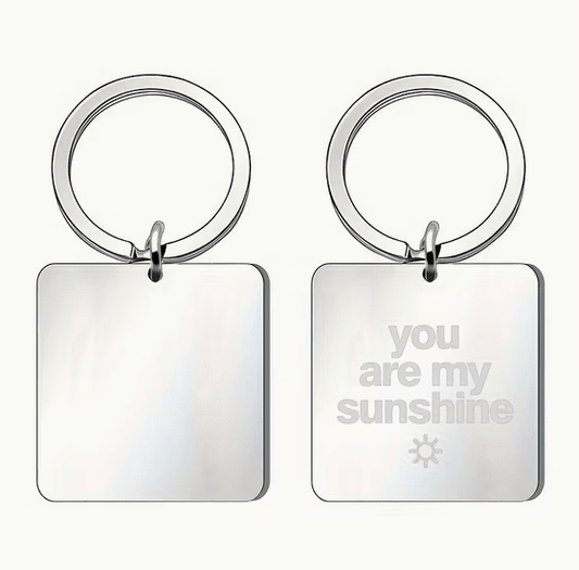 Key Ring SS – custom engraved gift by Kiwi Creations