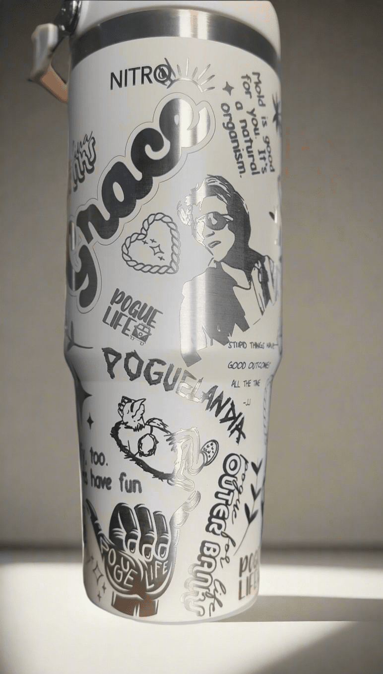 28oz Personalised Laser Engraved Tumbler – custom engraved gift by Kiwi Creations