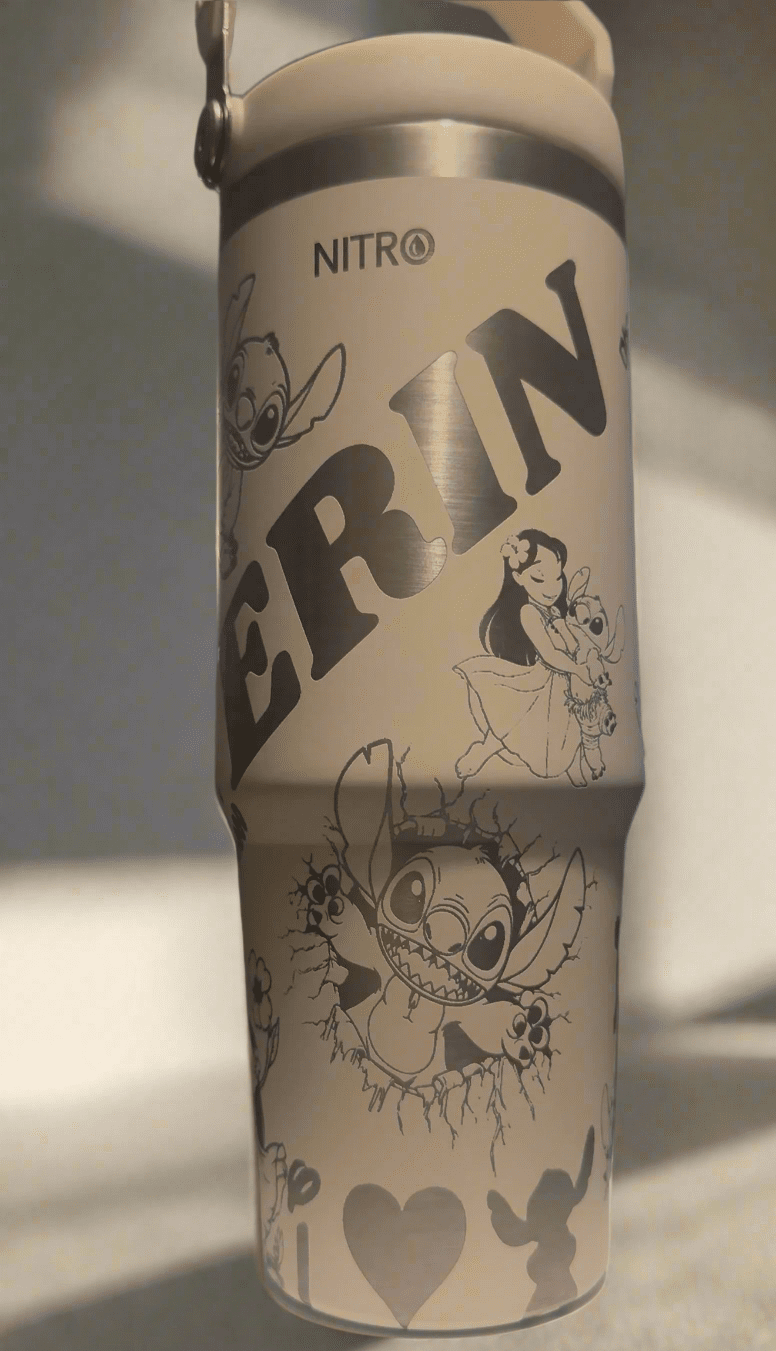 28oz Personalised Laser Engraved Tumbler – custom engraved gift by Kiwi Creations