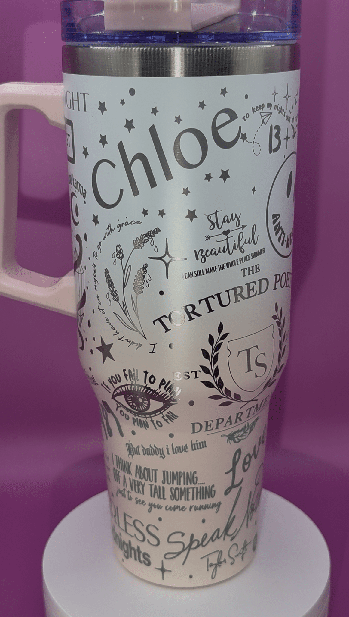 40oz Personalised Laser Engraved Tumblers – custom engraved gift by Kiwi Creations