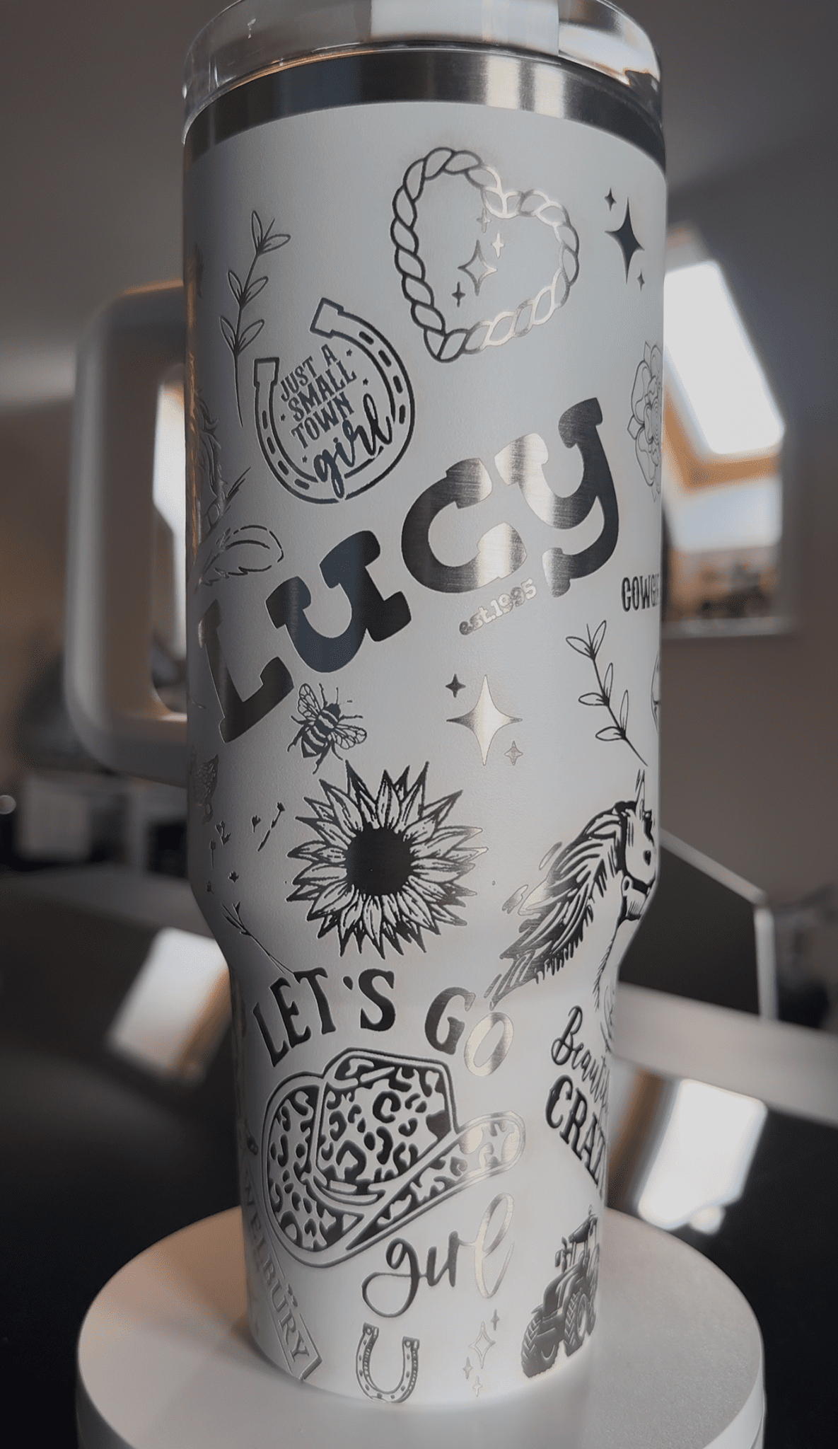 40oz Personalised Laser Engraved Tumblers – custom engraved gift by Kiwi Creations